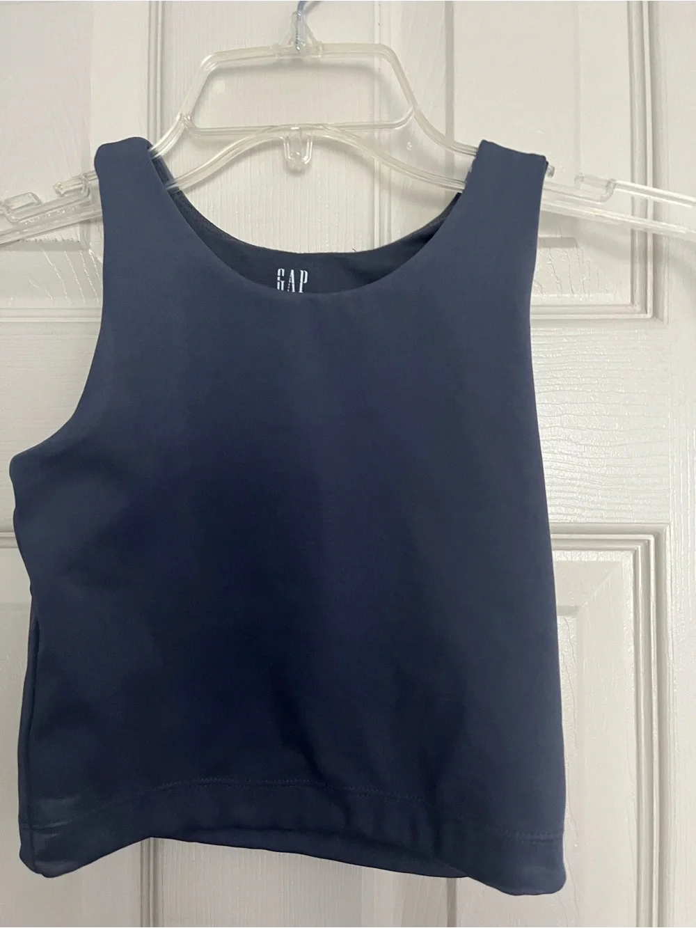 GAP Kids Navy Sleeveless Crew Tank Top